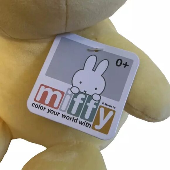 NEW Adorable Sitting Nijntje MIFFY 15” Plush Doll - Lemon Yellow - Picture 6 of 6
